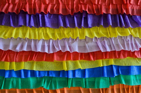 Rainbow krep stuhami dekorace pro st.patrick na den Stock Snímky