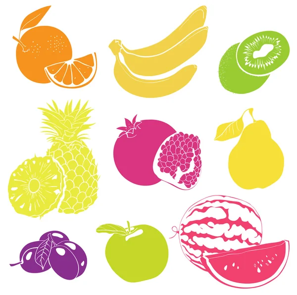 Fruit Vector Collection for your Design — Stock Vector