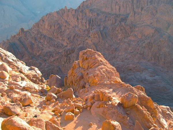 Vista dalla cima del monte Sinai, Egitto — Foto Stock