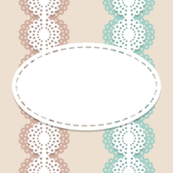 Seamless lace vector background — Stock Vector
