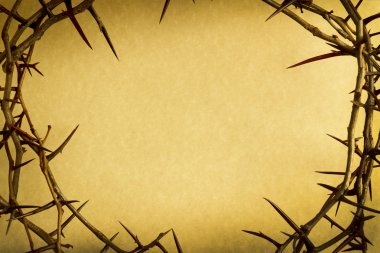 Crown Of Thorns Represents Jesus Crucifixion on Good Friday clipart