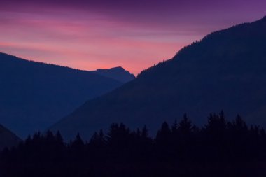 Morning mountain sunrise clipart