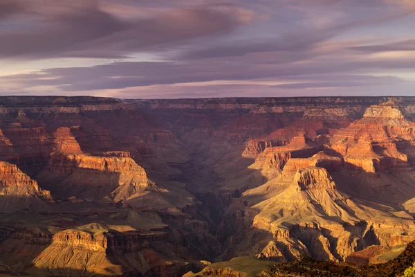 Ηλιοβασίλεμα πάνω από το grand canyon — Φωτογραφία Αρχείου