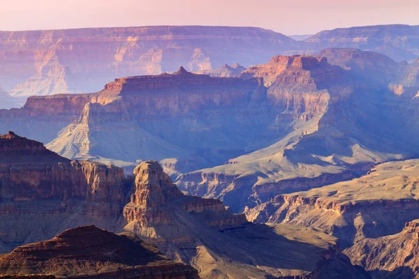 Solnedgång vid södra kanten av grand canyon — Stockfoto