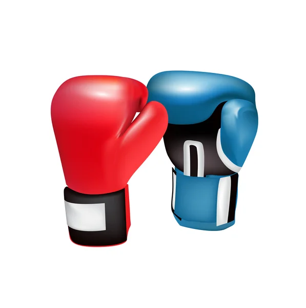 Boxerské rukavice izolované na bílém — Stockový vektor
