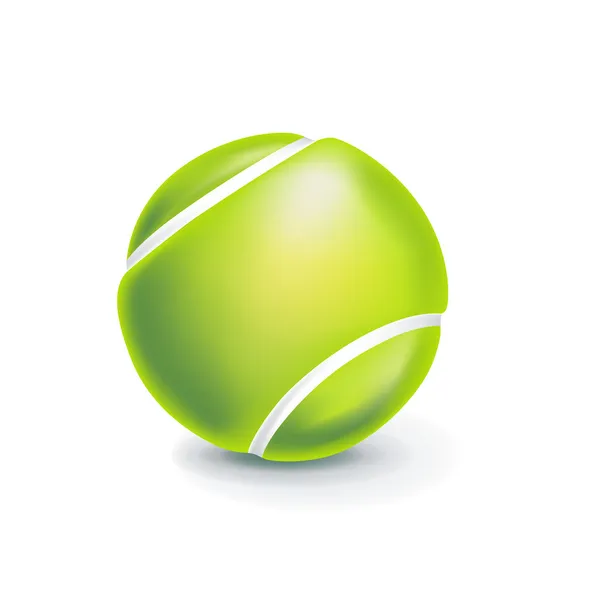 Piłki tenisowe jeden na białym tle Ilustracje Stockowe bez tantiem