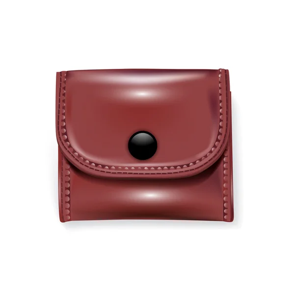 Single leather wallet Stock Illustration