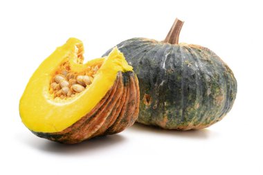 Beyaz bir arkaplanda kabak izole