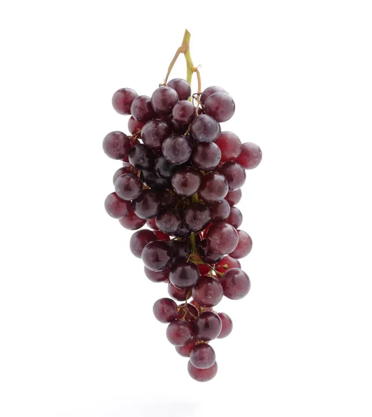 Fresh Red Grapes Isolated White Background — Stock Photo, Image
