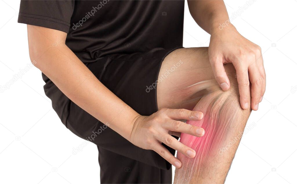 calf muscle pain white background calf  injury