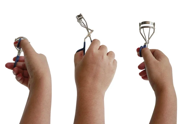 Hand and Lashes — Stock Photo, Image