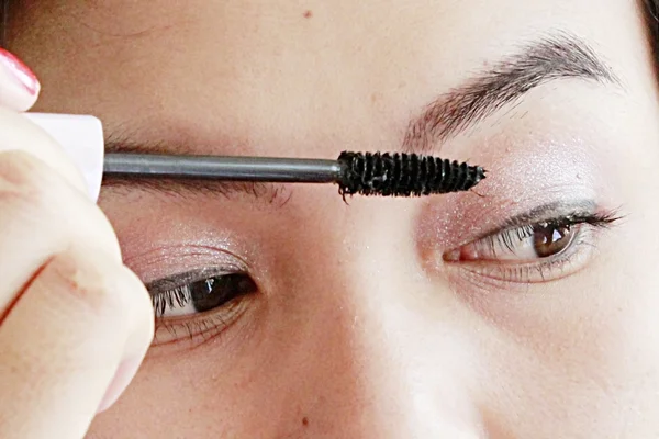 Mujer y maquillaje — Foto de Stock