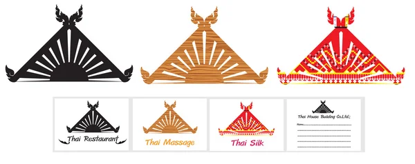 THAI sur le toit — Image vectorielle