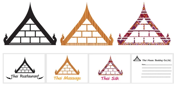 Thai tető — Stock Vector