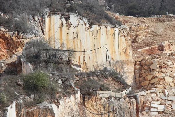 Carrières Marbre Botticino Dans Nord Italie — Photo