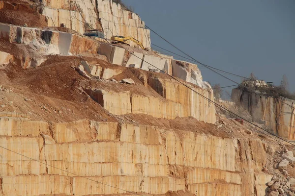 Carrières Marbre Botticino Dans Nord Italie — Photo