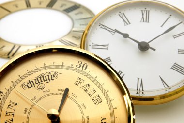 Clock and barometer dials or bezels clipart