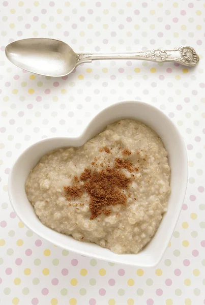 Oatmeal with Cinnamon — Stock Photo, Image