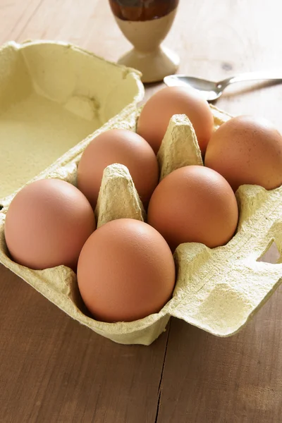 Fresh eggs for breakfast — Stock Photo, Image