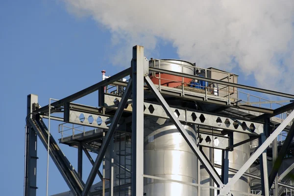 Industrial factory chimneys — Stock Photo, Image