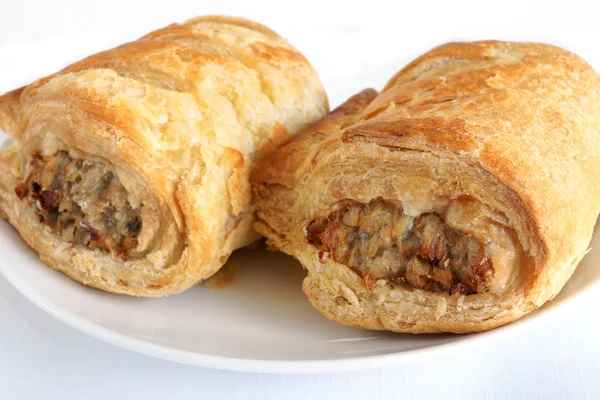 Pork sausage rolls — Stock Photo, Image