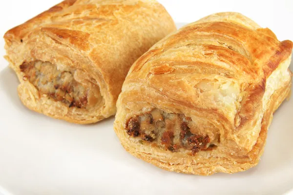 Pork sausage rolls — Stock Photo, Image