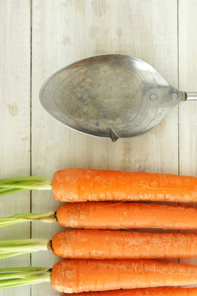 Fresh organic carrots — Stock Photo, Image