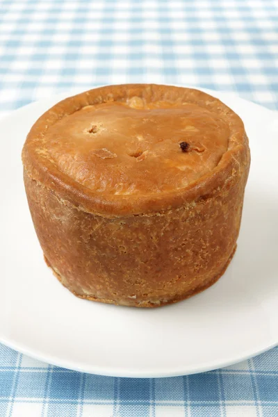 Traditionell stil pork pie — Stockfoto