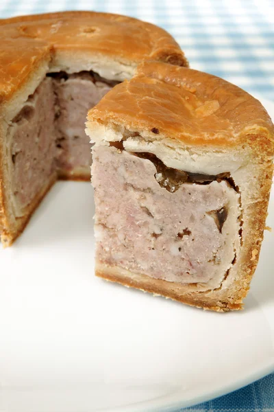 Tradycyjny pork pie — Zdjęcie stockowe