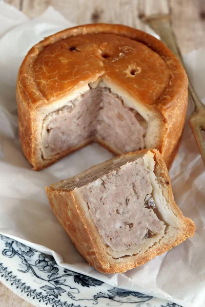 Traditionelle Art Schweinekuchen — Stockfoto