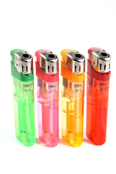 Colorful gas lighters — Stock Photo, Image