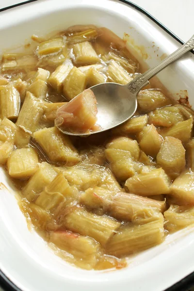 Stewed Rhubarb — Stock Photo, Image