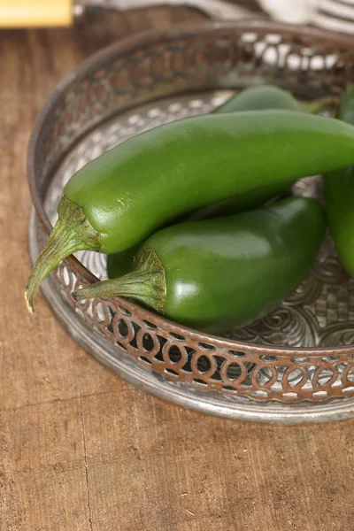 Gröna chillis — Stockfoto