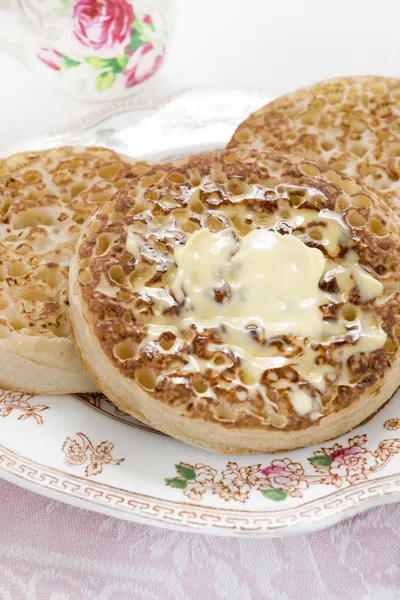 Toasted crumpets — Stock Photo, Image