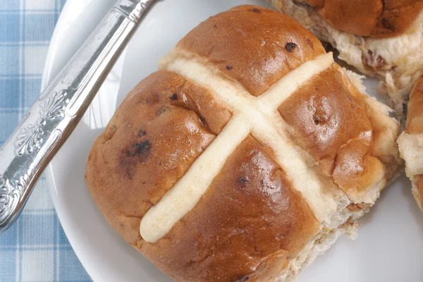 Hot cross broodjes — Stockfoto