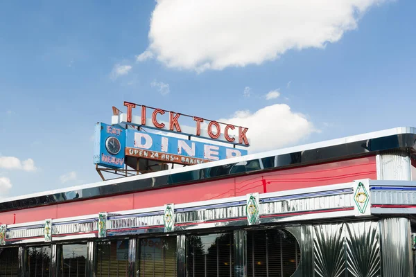 Iconico Stile Art Deco Tick Tock Diner Tipico Ristorante Tradizionale — Foto Stock