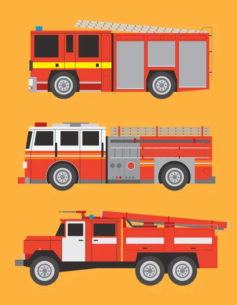 Fire engines — Stock Vector