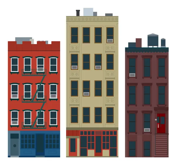 NY buildings — Stock Vector