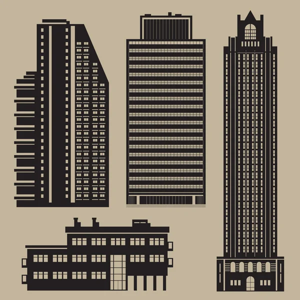 Budynki z wieżowców — Wektor stockowy