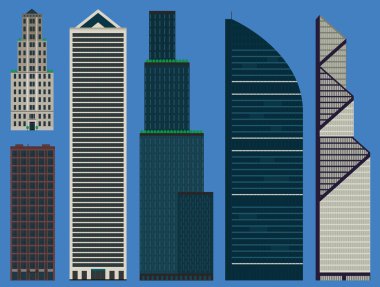 binalar iş gökdelenler ile ayarla