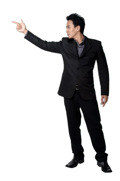 Business man Stance pointing isolated — Stock Photo, Image