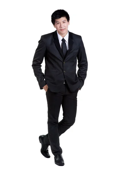 Geschäftsmann attraktiven smarten Anzug isoliert — Stockfoto