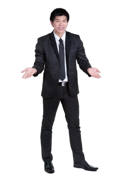 Business man Attractive smart suit isolated — Stock Photo, Image