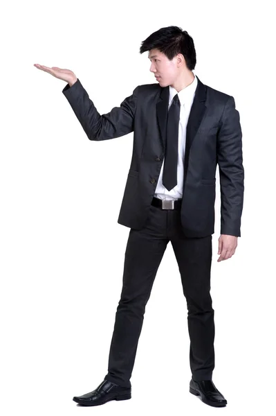 Business man Attractive smart suit isolated — Stock Photo, Image