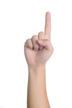 el işareti duruş numaralı izole