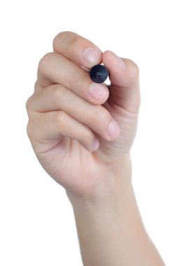 el işareti duruş izole kalem yazma tutun