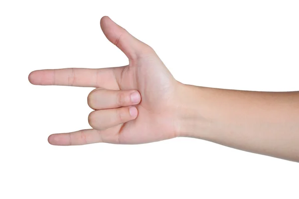 Handzeichen Haltung Liebe Ikone isoliert — Stockfoto