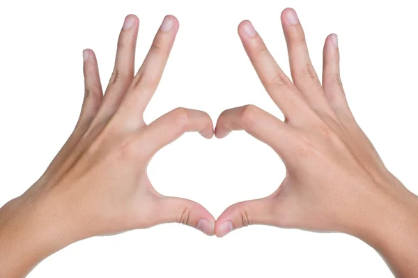 Hand sign posture love icon isolated — Stock Photo, Image