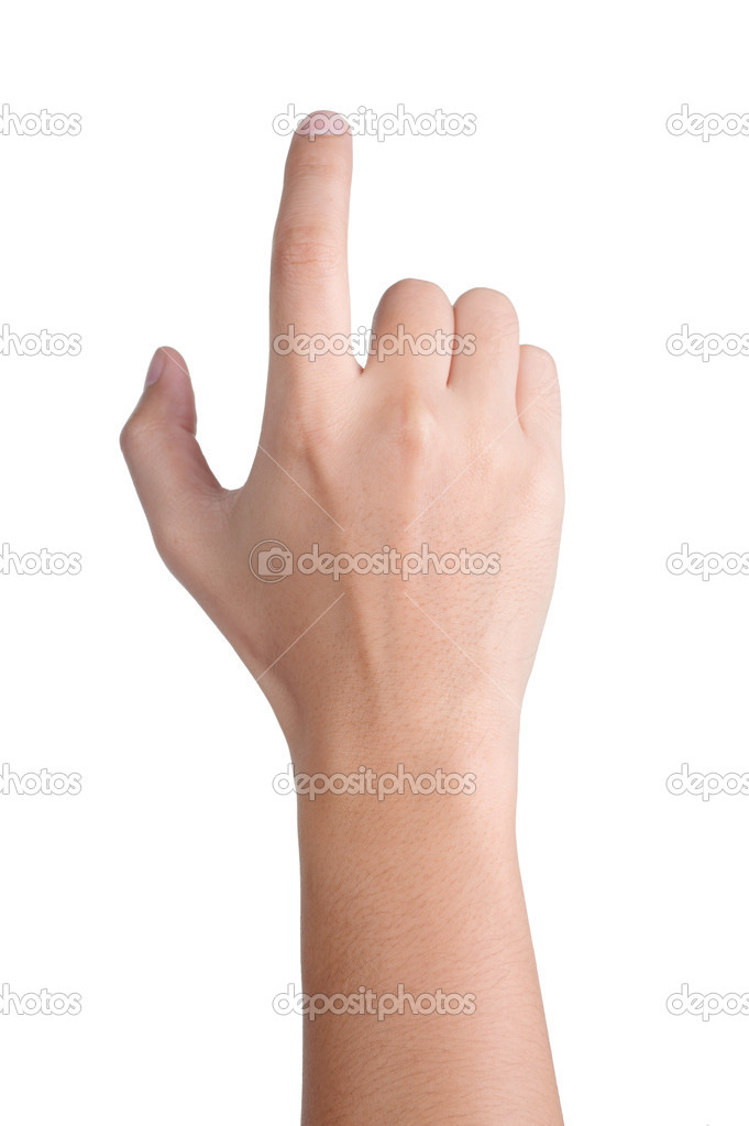 hand sign posture click isolated