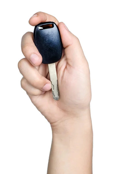 Tanda tangan postur kunci mobil terisolasi — Stok Foto